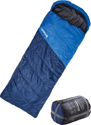 Keenflex Twin Zippered Blanket Sleeping Bag Blue - Sleeping Bag - Main image