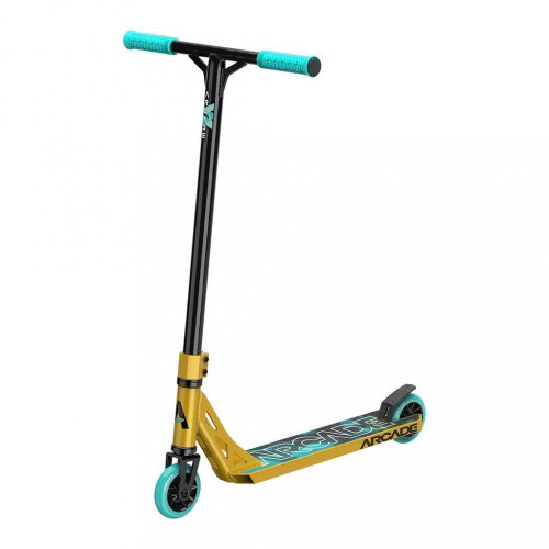 Arcade Defender Pro Gold/Teal - Freestyle Scooter - Main image