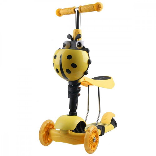 Enero 2in1 Ladybug, yellow - Children's Scooter - Main image