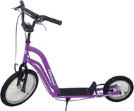 KUBIsport Scooter with inflatable wheels 16/12" Hurricane purple - Scooter