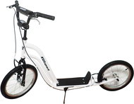 KUBIsport Scooter with inflatable wheels Tornado 16/16" white - Scooter