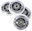 White PU wheels 70 × 24 + ABEC7 bearings