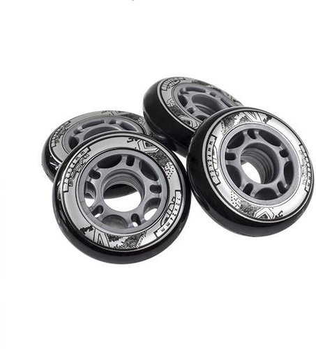 NILS EXTREME PU wheels 80 × 24 black, 4 pcs - Inline Skate Wheels - Main image