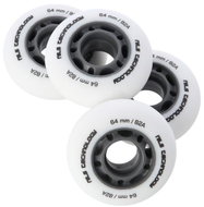 NILS EXTREME Matte PU Wheels 64 × 24 82A, white, 4 pcs - Inline Skate Wheels