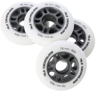 NILS EXTREME Matná Kolečka PU 76 × 24 82A, bílá, 4 ks - Kolečka