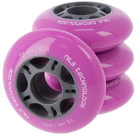 NILS EXTREME PU Wheels 72 × 24 mm, pink, 4 pcs - Wheels