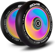 SOKE Wheels 110 mm, full rainbow 2 pcs - Scooter Wheels