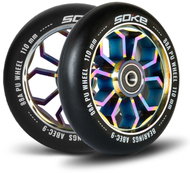 SOKE Wheels 110 mm, rainbow 2 pcs - Scooter Wheels