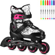 NILS extreme Roller skates 4in1 NH10907 Tinty pink size. S - Roller Skates
