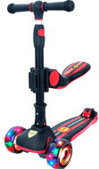 Story 2in1 Deluxe mini scooter with light-up wheels, black and red - Children's Scooter
