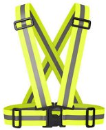 RT-VEST-X05, elastická, sportovní, nastavitelné popruhy, zapínání na přezku, žlutá - Reflexní vesta