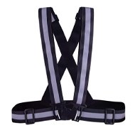 RT-VEST-X05-BK, elastic, sporty, adjustable straps, buckle closure, black - Reflective Vest