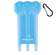 Plastic case for 3 darts with carabiner, blue - Dart Case