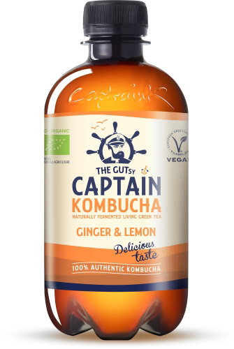 Captain Kombucha Ginger, lemon 400 ml - Drink - Main image