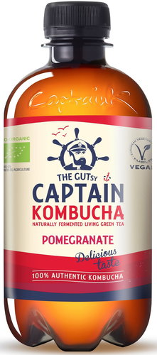 Captain Kombucha Pomegranate 400 ml - Drink - Main image