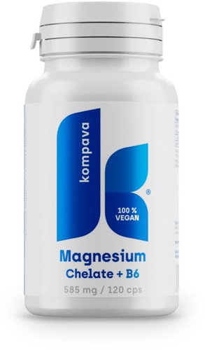 Kompava Magnesium Chelate 585 mg, 120 capsules - Magnesium - Main image