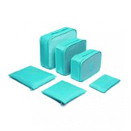 Packing Cubes Kono súprava 6 ks cestovných organizérov boxov do kufra, modrá - Packing Cubes