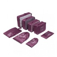 Kono súprava 8 ks cestovných organizérov boxov do kufra, burgundy - Packing Cubes