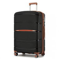 KONO 2591 Spinner suitcase 75,5 cm, black - Suitcase