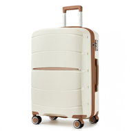KONO 2591 Spinner suitcase 66,5 cm, cream - Suitcase