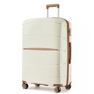 KONO 2591 Spinner suitcase 75,5 cm, cream - Suitcase