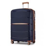 KONO 2591 Spinner suitcase 75,5 cm, blue - Suitcase