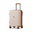 Expandable spinner suitcase, beige/brown