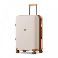KONO 2594 Expandable spinner suitcase, 65 cm, beige/brown - Suitcase