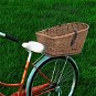 Koš na zadní kolo s krytem 55 x 31 x 36 cm přírodní vrba - Bike Basket