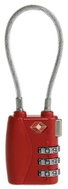 Kufryplus TSA lock with lanyard TL212 red - Padlock