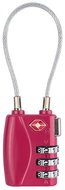 Kufryplus TSA lock with lanyard TL214 raspberry - Padlock