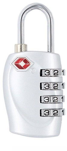 Kufryplus TSA lock TL113 silver - Padlock - Main image