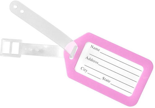 Kufryplus Name tag for suitcase LTP120 pink - Luggage Tag - Main image