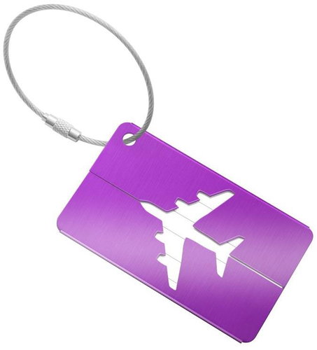 Kufryplus Name tag for suitcase LTH414 purple - Luggage Tag - Main image