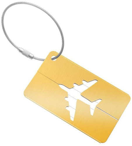 Kufryplus Name tag for suitcase LTH416 gold - Luggage Tag - Main image