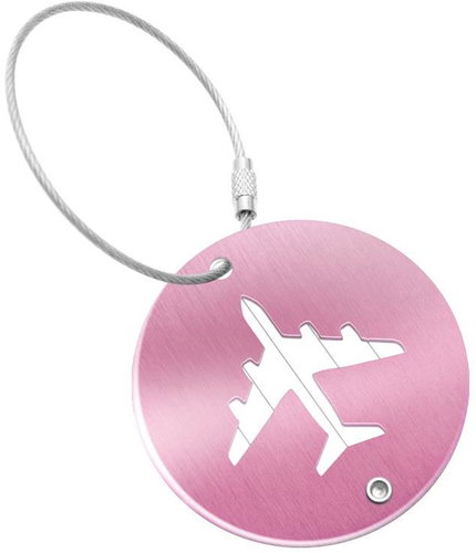 Kufryplus Name tag for suitcase LTH317 pink - Luggage Tag - Main image