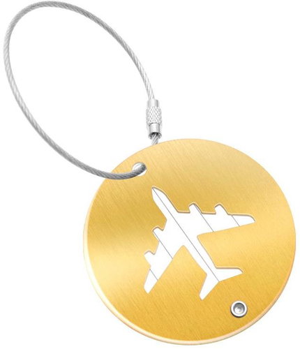 Kufryplus Name tag for suitcase LTH319 gold - Luggage Tag - Main image
