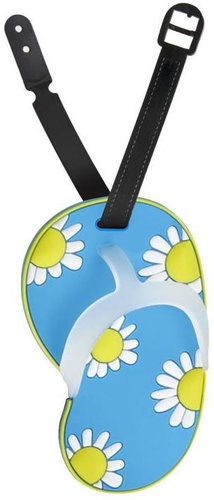 Kufryplus Name tag for suitcase LTD168 Pantoflíček III blue - Luggage Tag - Main image