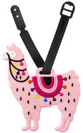 Kufryplus Name tag for suitcase LTD180 Lama III pink - Luggage Tag