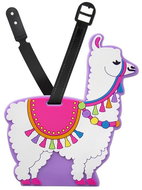 Kufryplus Name tag for suitcase LTD178 Lama II purple - Luggage Tag