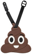 Kufryplus Name tag for suitcase LTD175 Smiley poop I - Luggage Tag