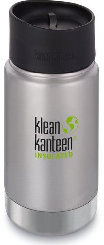 Klean Kanteen Insulated Wide with Café Cap 2.0 - brushed stainless 355 ml - Thermos - Main image