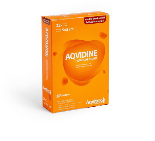Aqvidine Povidone Iodine 5 × 5cm 25 pcs Main image Aqvidine Povidone Iodine 5 × 5cm 25 pcs - Paraffin Gauze Dressings - Main image