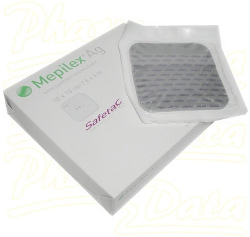 Mepilex Krytí Ag.10 × 10 cm 5 ks - Mastný tyl - Main image