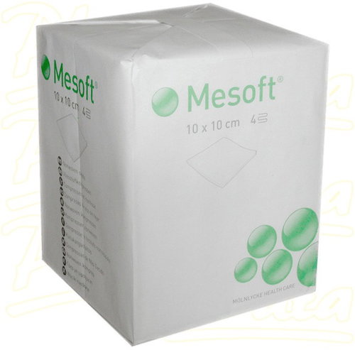 Mesoft Komprese nester. 10 × 10 cm 100 ks 157300 - Nonwoven Fabric - Main image
