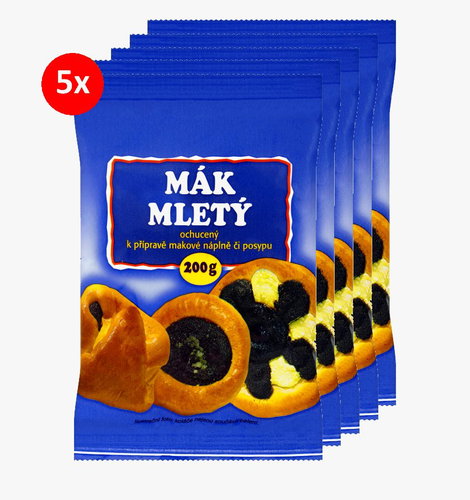 Nature Park Ground Poppy Seeds, 70%, 5x200g - Seeds - Main image