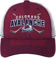 Outerstuff Dětská kšiltovka Colorado Avalanche NHL Lockup Meshback Adjustable - Kšiltovka