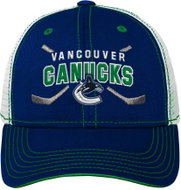 Outerstuff Dětská kšiltovka Vancouver Canucks NHL Lockup Meshback Adjustable - Kšiltovka