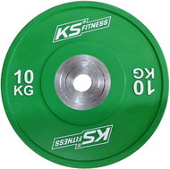 KUBIsport All-rubber disc with steel center 10 kg, diameter 50 mm - Gym Weight