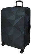 Kufryplus suitcase cover H145 black and grey M - Luggage Cover
